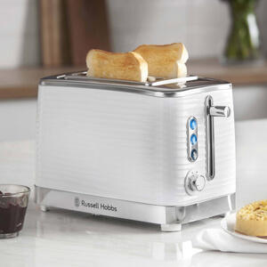 Russel Hobbs Inspire White 2 Slice Toaster